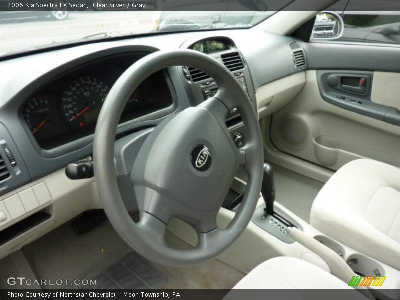 Clear Silver / Gray 2006 Kia Spectra EX Sedan