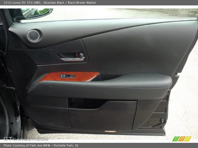 Obsidian Black / Black/Brown Walnut 2010 Lexus RX 350 AWD