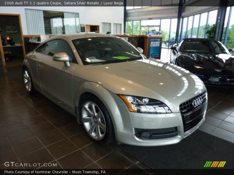 Sahara Silver Metallic / Luxor Beige 2008 Audi TT 3.2 quattro Coupe