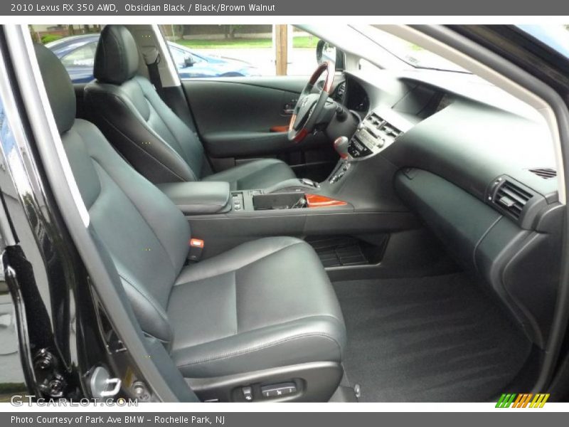 Obsidian Black / Black/Brown Walnut 2010 Lexus RX 350 AWD