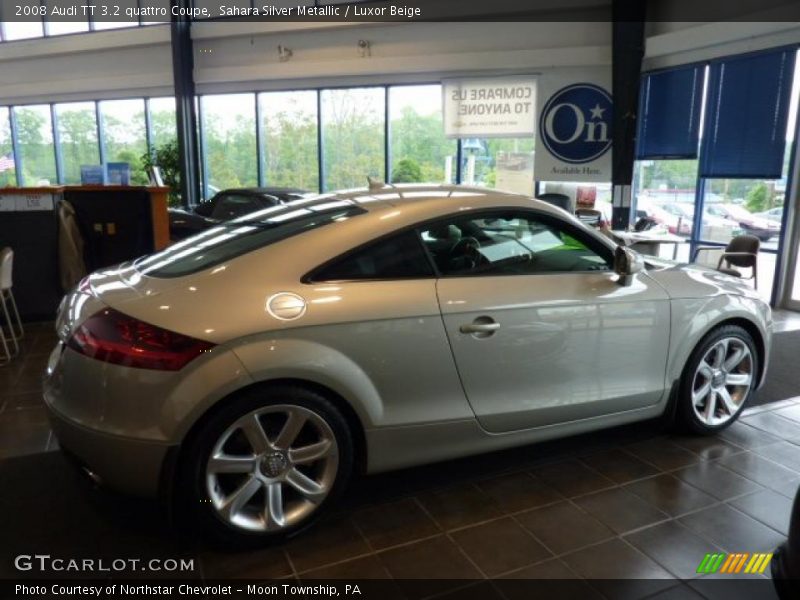 Sahara Silver Metallic / Luxor Beige 2008 Audi TT 3.2 quattro Coupe
