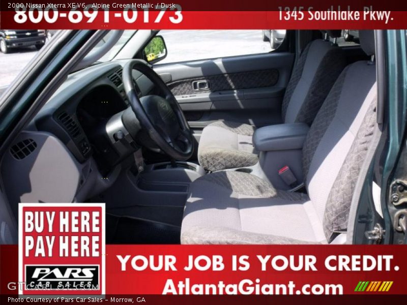Alpine Green Metallic / Dusk 2000 Nissan Xterra XE V6