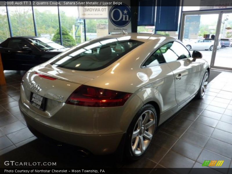 Sahara Silver Metallic / Luxor Beige 2008 Audi TT 3.2 quattro Coupe