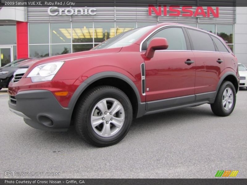 Ruby Red / Gray 2009 Saturn VUE XE