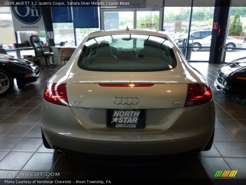 Sahara Silver Metallic / Luxor Beige 2008 Audi TT 3.2 quattro Coupe