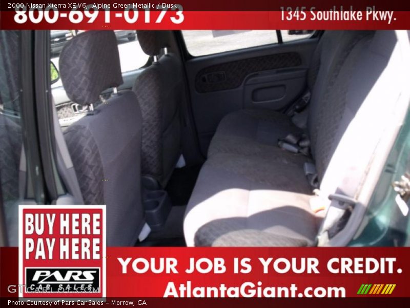 Alpine Green Metallic / Dusk 2000 Nissan Xterra XE V6