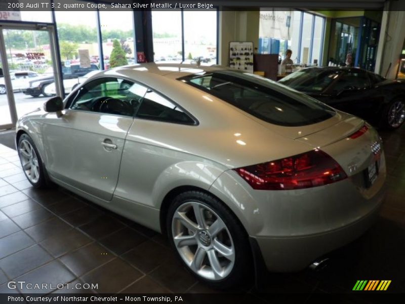 Sahara Silver Metallic / Luxor Beige 2008 Audi TT 3.2 quattro Coupe
