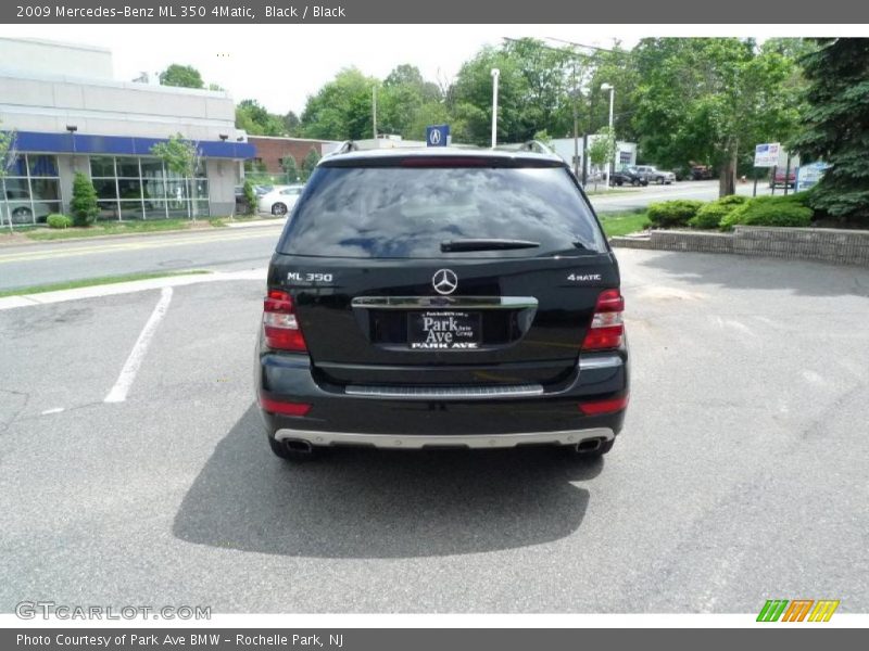 Black / Black 2009 Mercedes-Benz ML 350 4Matic