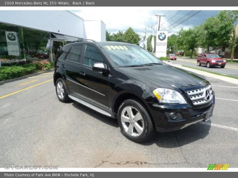 Black / Black 2009 Mercedes-Benz ML 350 4Matic