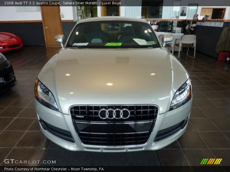 Sahara Silver Metallic / Luxor Beige 2008 Audi TT 3.2 quattro Coupe