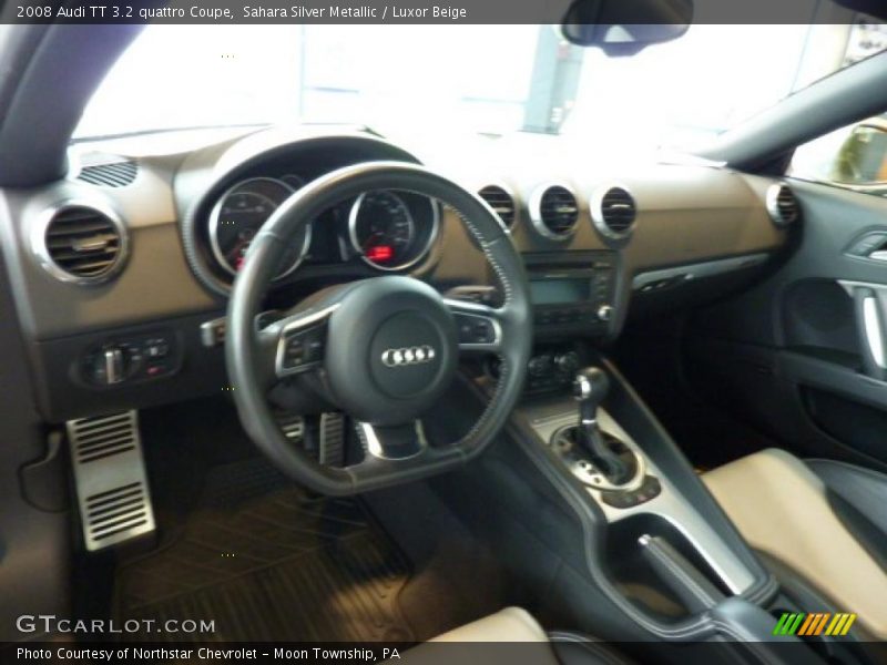 Sahara Silver Metallic / Luxor Beige 2008 Audi TT 3.2 quattro Coupe