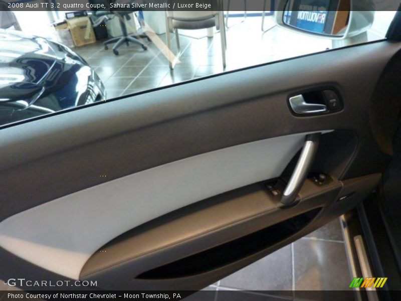 Sahara Silver Metallic / Luxor Beige 2008 Audi TT 3.2 quattro Coupe