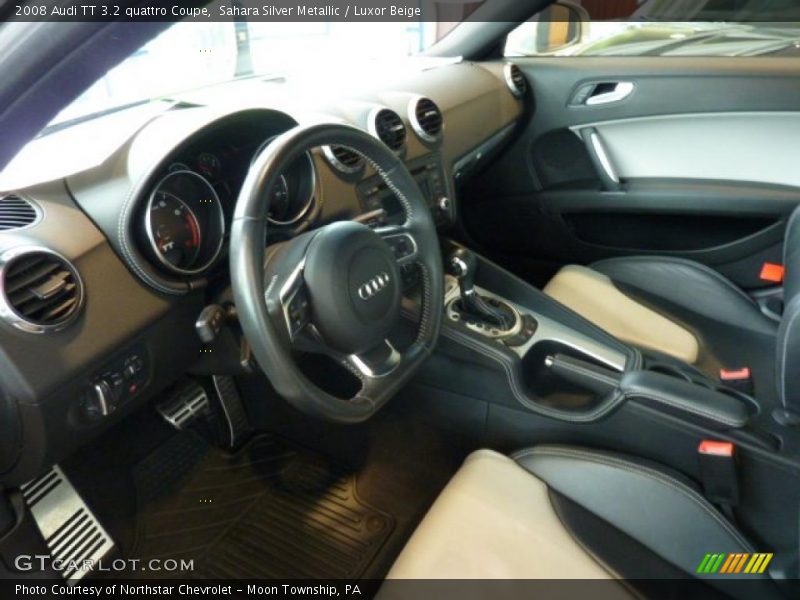 Sahara Silver Metallic / Luxor Beige 2008 Audi TT 3.2 quattro Coupe