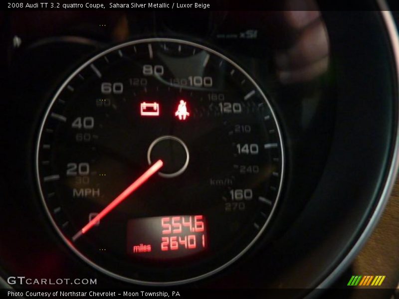 Sahara Silver Metallic / Luxor Beige 2008 Audi TT 3.2 quattro Coupe