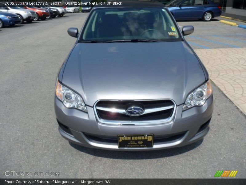 Quartz Silver Metallic / Off Black 2009 Subaru Legacy 2.5i Sedan