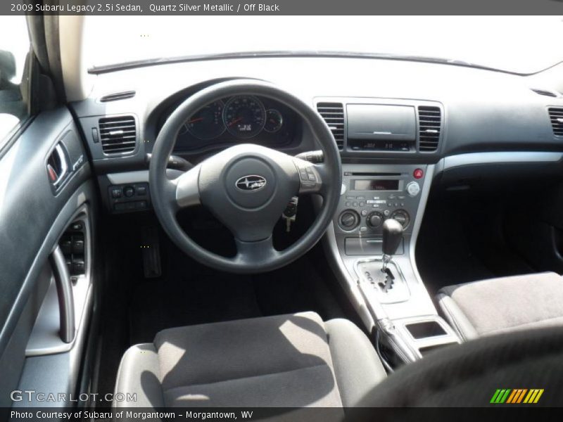 Quartz Silver Metallic / Off Black 2009 Subaru Legacy 2.5i Sedan