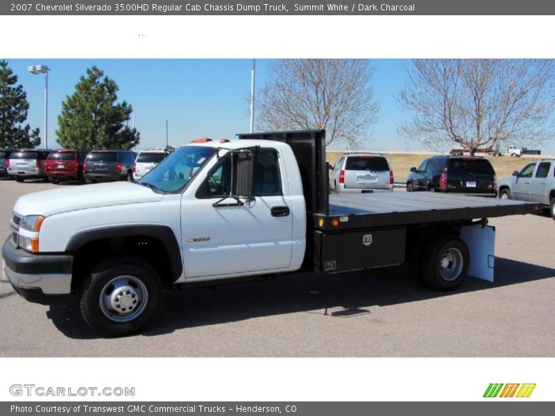  2007 Silverado 3500HD Regular Cab Chassis Dump Truck Summit White