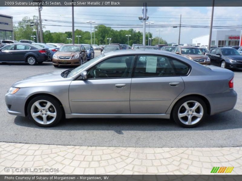 Quartz Silver Metallic / Off Black 2009 Subaru Legacy 2.5i Sedan