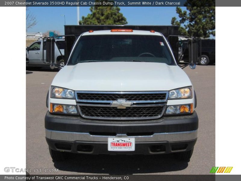 Summit White / Dark Charcoal 2007 Chevrolet Silverado 3500HD Regular Cab Chassis Dump Truck