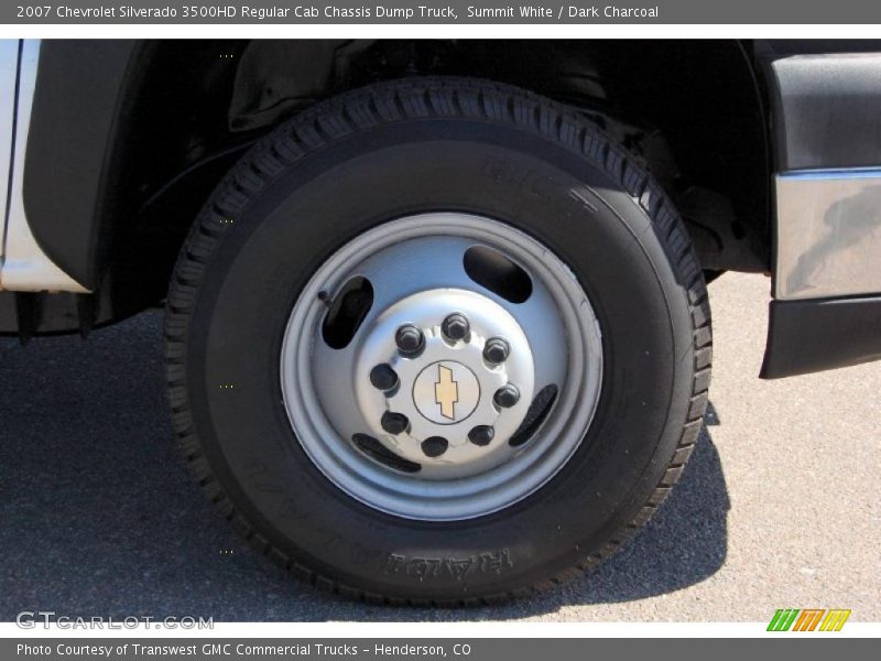 Summit White / Dark Charcoal 2007 Chevrolet Silverado 3500HD Regular Cab Chassis Dump Truck