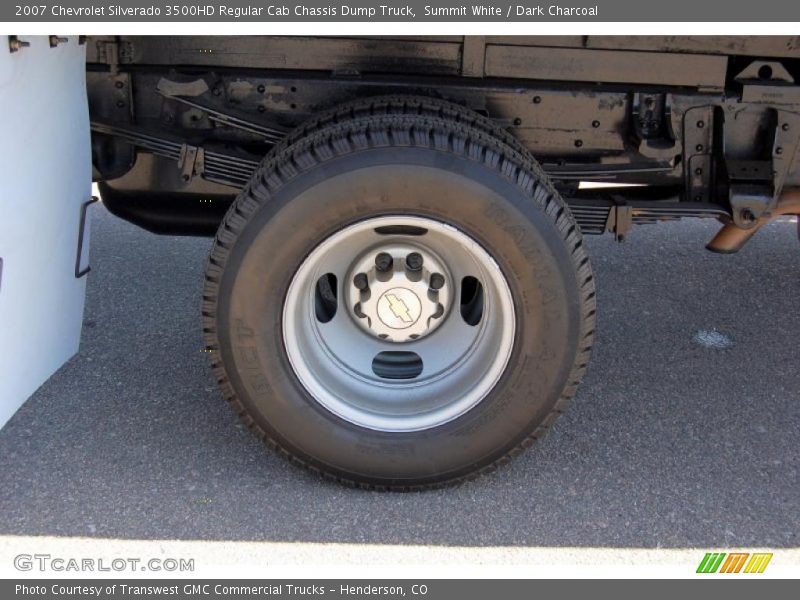 Summit White / Dark Charcoal 2007 Chevrolet Silverado 3500HD Regular Cab Chassis Dump Truck