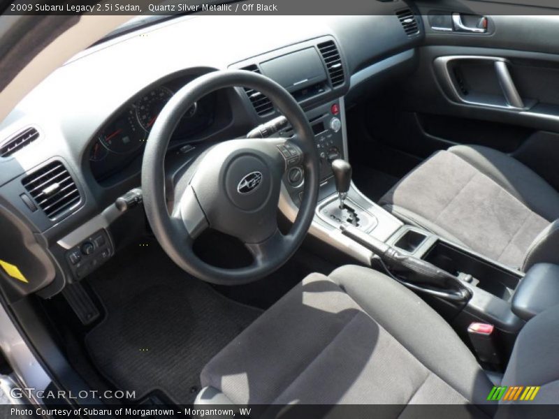 Quartz Silver Metallic / Off Black 2009 Subaru Legacy 2.5i Sedan
