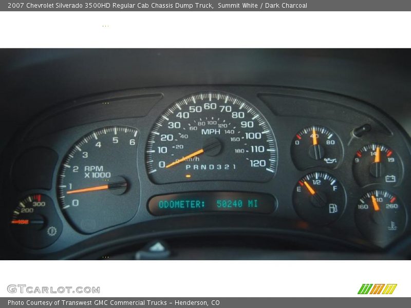  2007 Silverado 3500HD Regular Cab Chassis Dump Truck Regular Cab Chassis Dump Truck Gauges