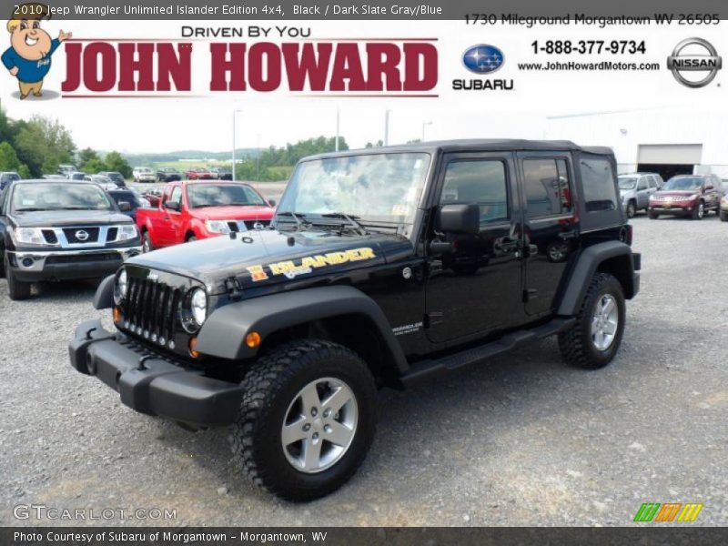 Black / Dark Slate Gray/Blue 2010 Jeep Wrangler Unlimited Islander Edition 4x4