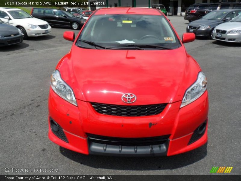 Radiant Red / Dark Charcoal 2010 Toyota Matrix S AWD