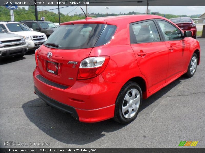 Radiant Red / Dark Charcoal 2010 Toyota Matrix S AWD
