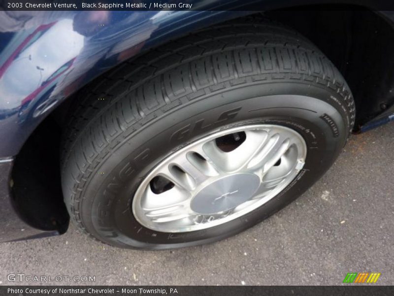 Black Sapphire Metallic / Medium Gray 2003 Chevrolet Venture