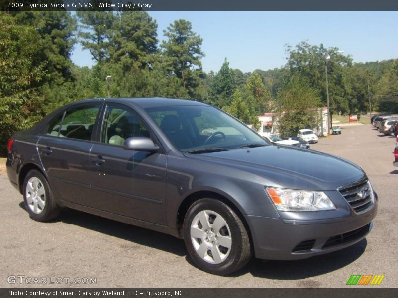 Willow Gray / Gray 2009 Hyundai Sonata GLS V6