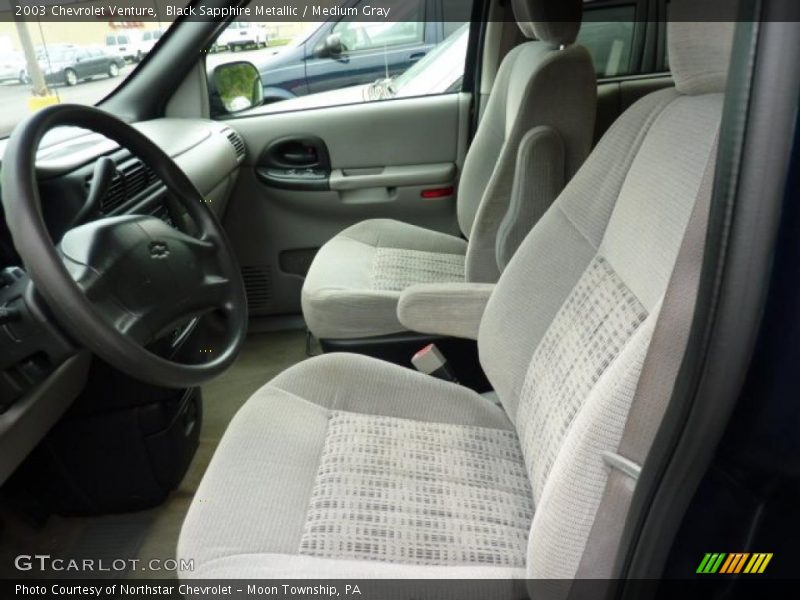 Black Sapphire Metallic / Medium Gray 2003 Chevrolet Venture