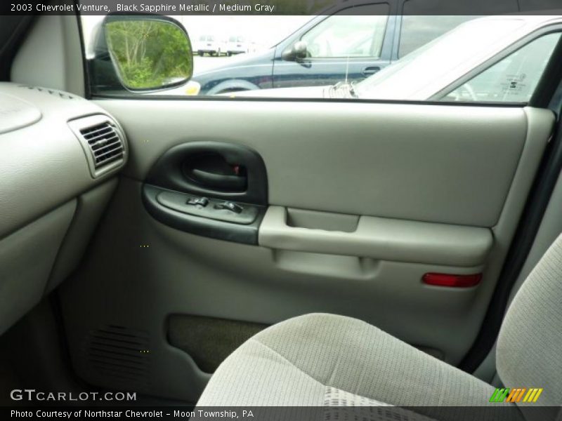 Black Sapphire Metallic / Medium Gray 2003 Chevrolet Venture