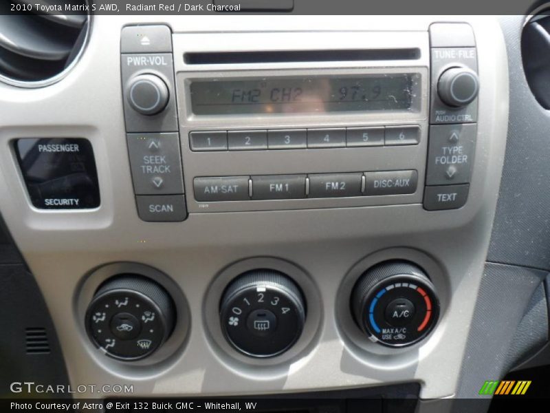 Radiant Red / Dark Charcoal 2010 Toyota Matrix S AWD