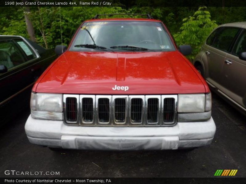 Flame Red / Gray 1998 Jeep Grand Cherokee Laredo 4x4