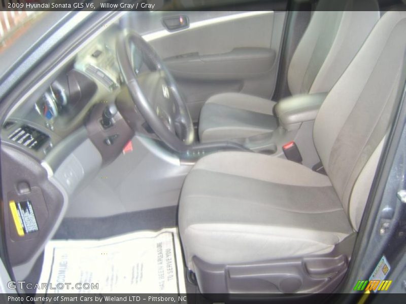 Willow Gray / Gray 2009 Hyundai Sonata GLS V6