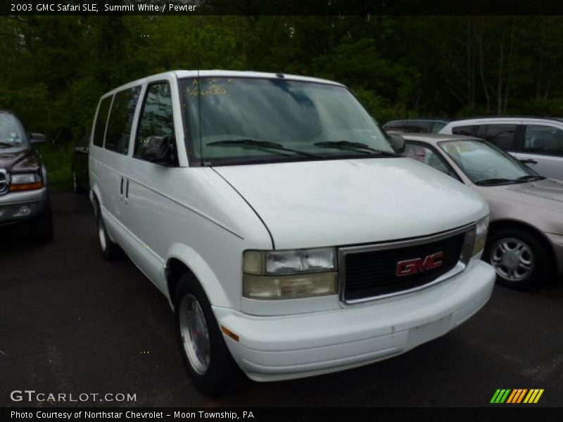 Summit White / Pewter 2003 GMC Safari SLE