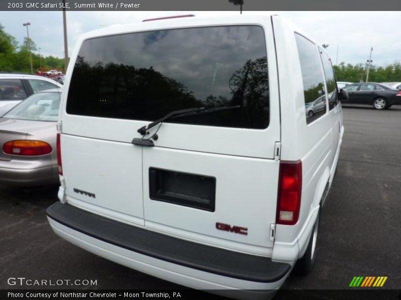 Summit White / Pewter 2003 GMC Safari SLE