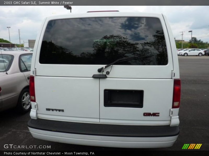 Summit White / Pewter 2003 GMC Safari SLE