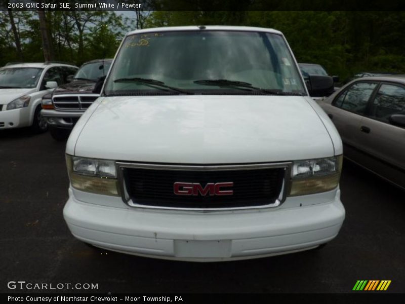 Summit White / Pewter 2003 GMC Safari SLE