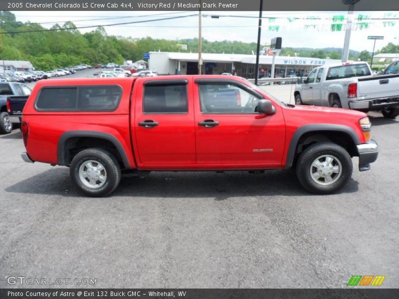 Victory Red / Medium Dark Pewter 2005 Chevrolet Colorado LS Crew Cab 4x4