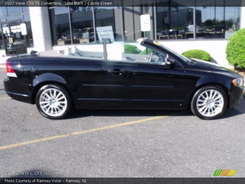 Solid Black / Calcite Cream 2007 Volvo C70 T5 Convertible