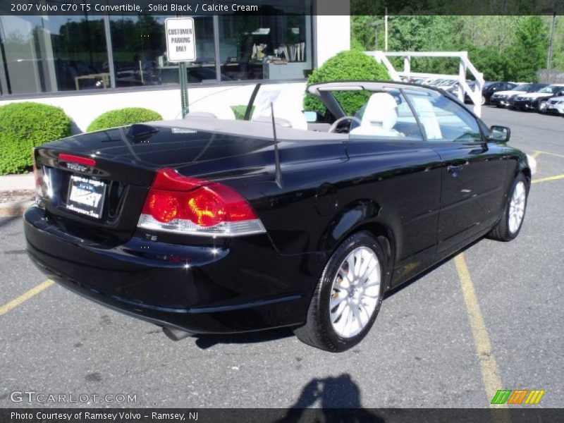Solid Black / Calcite Cream 2007 Volvo C70 T5 Convertible