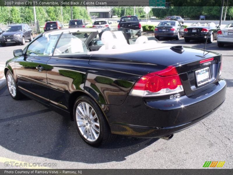 Solid Black / Calcite Cream 2007 Volvo C70 T5 Convertible