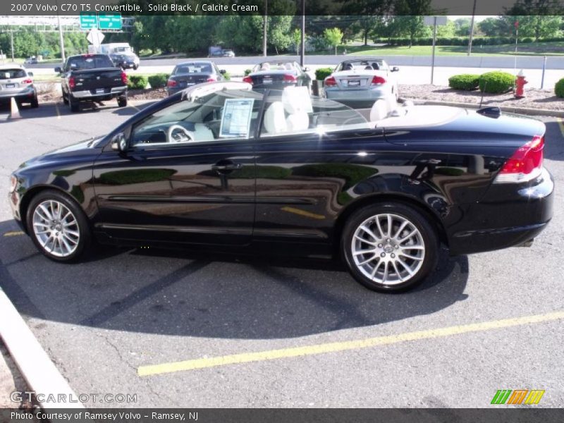 Solid Black / Calcite Cream 2007 Volvo C70 T5 Convertible