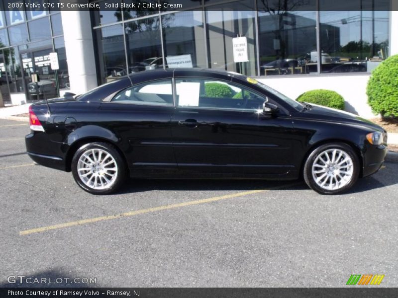 Solid Black / Calcite Cream 2007 Volvo C70 T5 Convertible