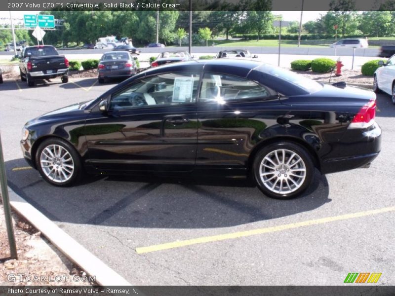 Solid Black / Calcite Cream 2007 Volvo C70 T5 Convertible