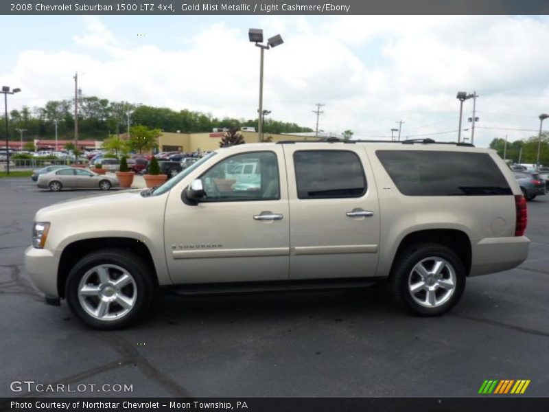 Gold Mist Metallic / Light Cashmere/Ebony 2008 Chevrolet Suburban 1500 LTZ 4x4