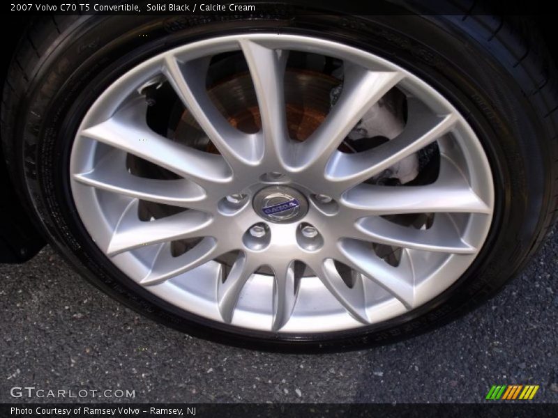 Solid Black / Calcite Cream 2007 Volvo C70 T5 Convertible